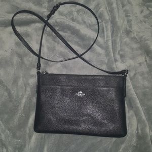 Authentic black Coach cross body